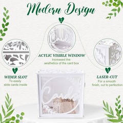 Wedding invitation box, wedding banquet, PVC material, with acrylic window
