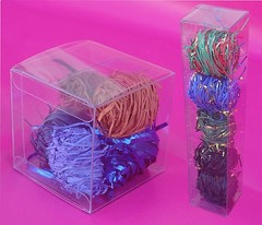 50 PCS 2-1/4×2-1/4×4 Clear PVC Plastic Tuck Top Box Retail Display Wedding Favor