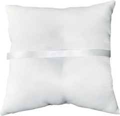 7.8″ Satin Double Hearts Decoration Wedding Ring Bearer Pillow Red