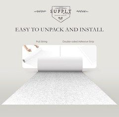 WHITE FLORAL Lace AISLE RUNNER 50′ ft x 3′ ft Wedding Ceremony Party Decorations