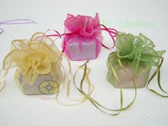 25/50/100pcs Circle Diameter:10″ Organza Pouches Jewelry Wedding Favor Gift Bags