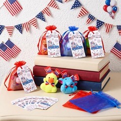 Wiwiqing 24 Set 250th Anniversary Mini Stuffed Animal Bulk 4th Independence Day