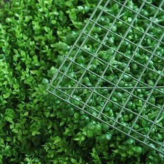 4 Green Artificial Mini Leaves Wall Backdrop Panels Photo Booth