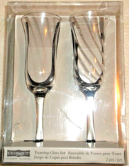 CELEBRATE IT TOASTING GLASS FLUTE SET OF 2 – BRAND NEW IN PACKAGE