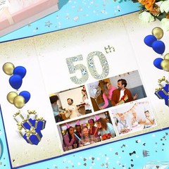 60th Birthday Party Decor Alternative Signature Guest Book for Men Women