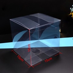 10X Box Clear PVC Plastic Cube Wedding Party Favour Gift Display Transparent BOX