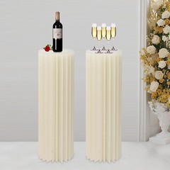 Centerpiece Stands Columns Display with Acrylic Lid Self-adhesive?Strip Design~