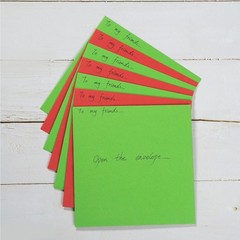 50 Pack Colorful 6 x 6 Envelopes Square Self One Size,