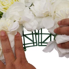 3D Flower Wall Panel 12pcs Artificial Flower Wall Background Silk Rose Mat