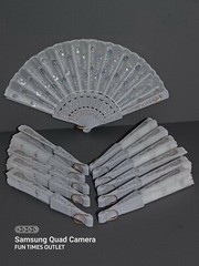 12 Wedding Bridal White Lace Hand Fan Favors Quinceanera Abanico Recuerdos Boda