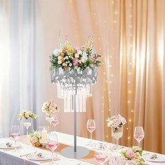 Ice Curtain Ornament C Style Big Size-silver Weddings Decoration Flowers Stand
