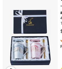Wedding Gifts, Mr and Mrs Coffee Mug Gifts for Couples, Bride and Groom