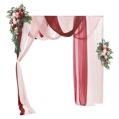 Artificial Wedding Arch Flower Kit Artificial Flower Arrangements With Drapes