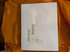 Parker Album Company Special Occasion Wedding Album White Leather Book Bound 5×7