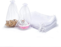 25 pcs 8×12 Inches Drawstring Organza Bags Wedding Party Favor Gift Candy Toys M