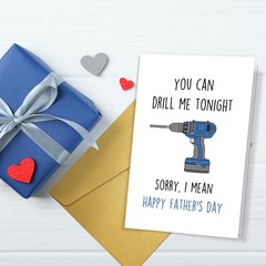 Nchigedy Funny Fathers Day Card for Husband Boyfriend, Naughty Father’s Day C…