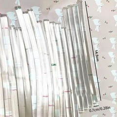 10Pcs 14.5×0.7cm Crystal Clear Wax Seal Sticks for Glue Gun Sealing Wax Sticks