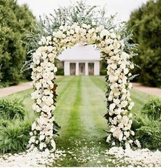 7.9 ft Metal Green Stand Arch Wedding Party Prom Garden Floral Decoration US