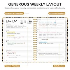 Planner 2026–2027, Weekly & Monthly Academic Organizer (6.3″x8.5″)a5 A-Leopard
