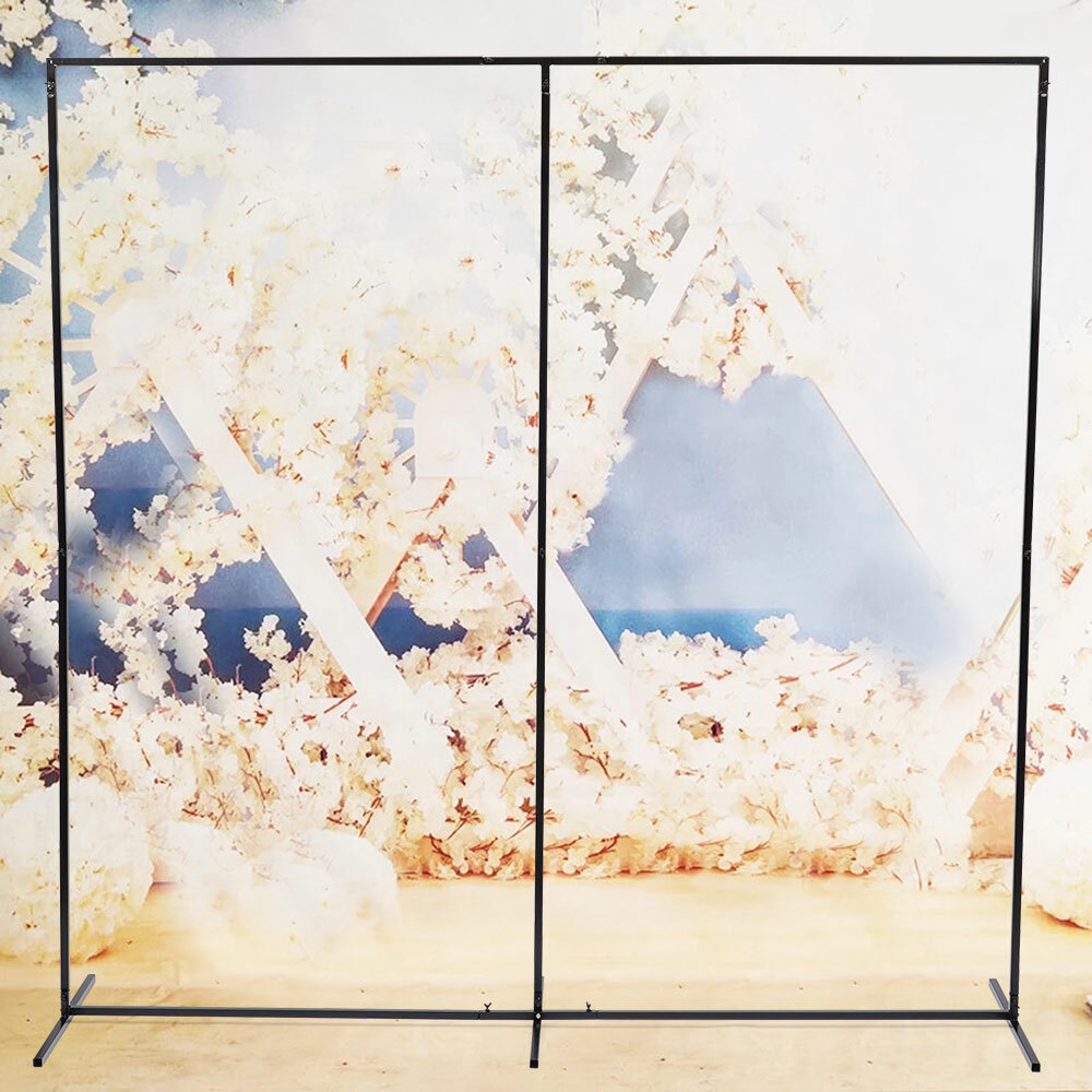 90.55*23.62*90.55in Free Standing Wedding Backdrop Stand Iron Rectangular Stand