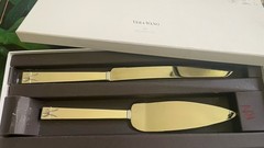 Vera Wang Wedgwood Love Knot Cake Knife & Server 2pc Stainless Steel Set W/Box
