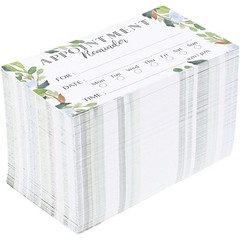 Paper Junkie Appointment Reminder Cards – 200 Pack, 3.5 x 2 inches, green