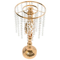 10 Pcs Wedding Crystal Flower Stand Desktop Metal Flower Vase Event Party Decor