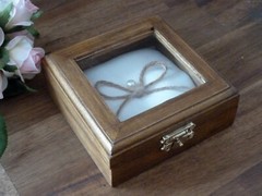 Rustic Country Barn Wedding Ring Box Holder. Wooden Ring Bearer Box Personalized