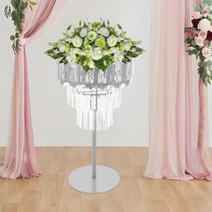 Ice Curtain Ornament C Style Big Size-silver Weddings Decoration Flowers Stand