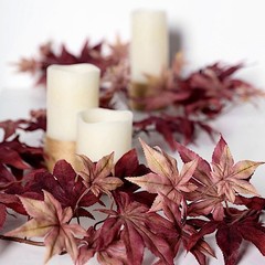 70″ Artificial Fall Maple Leaf Garland Faux Autumn Leaves Party Events Supplies