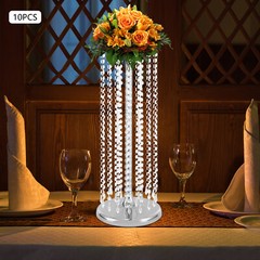 10×Vase Flower Vases 60cm Tall Vase Sliver Wedding Centerpieces for Party Table