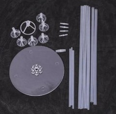 6 Sets 11.57 Inches 7.8 Balloon Stand Centerpiece Decor – Balloons Not Included