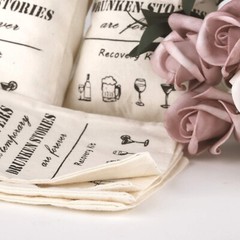 Bachelorette Party Bags with Drawstring Cotton Recovery Kit Bags Lot of 10
