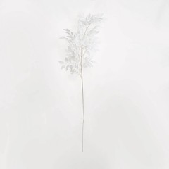 White 2 Bushes 42″ Silk Beech Leaves Artificial Plant Sprays Stems Party Events