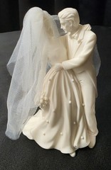 Vintage 1997 Roman Inc Millennium Wedding Series Cake Topper Figurine #43991
