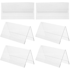 6 Pcs Place Setting Holder Desktop Conference Signage Card for Table