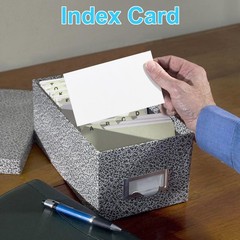 100 Pack 3×5 Index Cards Blank Note Cards, 250 GSM/92 lb Thick White Cardstoc…