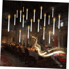 Flameless Floating Candles with Wand，20 Pcs Magic LED Hanging White-20pcs