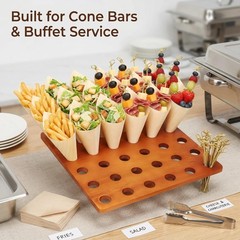 Relaxing Garden 36 Slot Wooden Cone Holder Stand 100 100 Picks 13 X 13 Cone