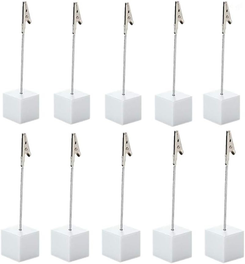 10pcs Table Number Holder Name Place Card Holder Memo Clip Holder Stand Note