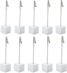 10pcs Table Number Holder Name Place Card Holder Memo Clip Holder Stand Note
