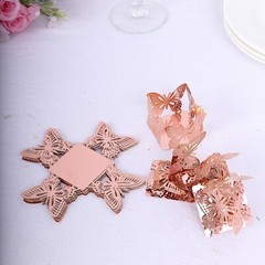 50 Metallic 4 in Mini Butterfly Square Cupcake Dessert PAPER LINERS Party Events