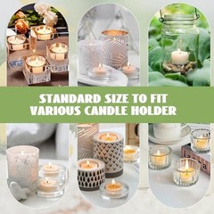 Pcs Beeswax Tea Light Candles-4 Hour Burn Time,100% Pure Natural 36 White