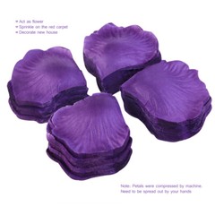 1000pcs Silk Rose Petals Decorations for Wedding Party (Purple)