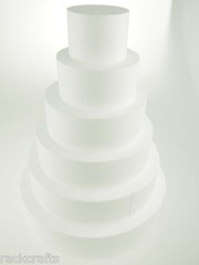 Foam Styrofoam EPS Pyramid Dummy Cake Towers Display Stand Square Circle Wedding