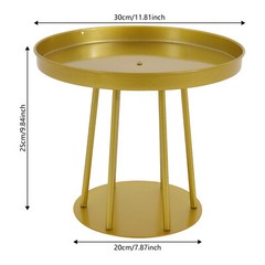 10Pcs 25/15cm Tall Gold Metal Flower Stand Circular for Table Centerpieces Decor