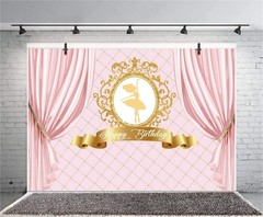 Polyester 7x5ft Ballerina Birthday Backdrop Party Decorations Princess Party …