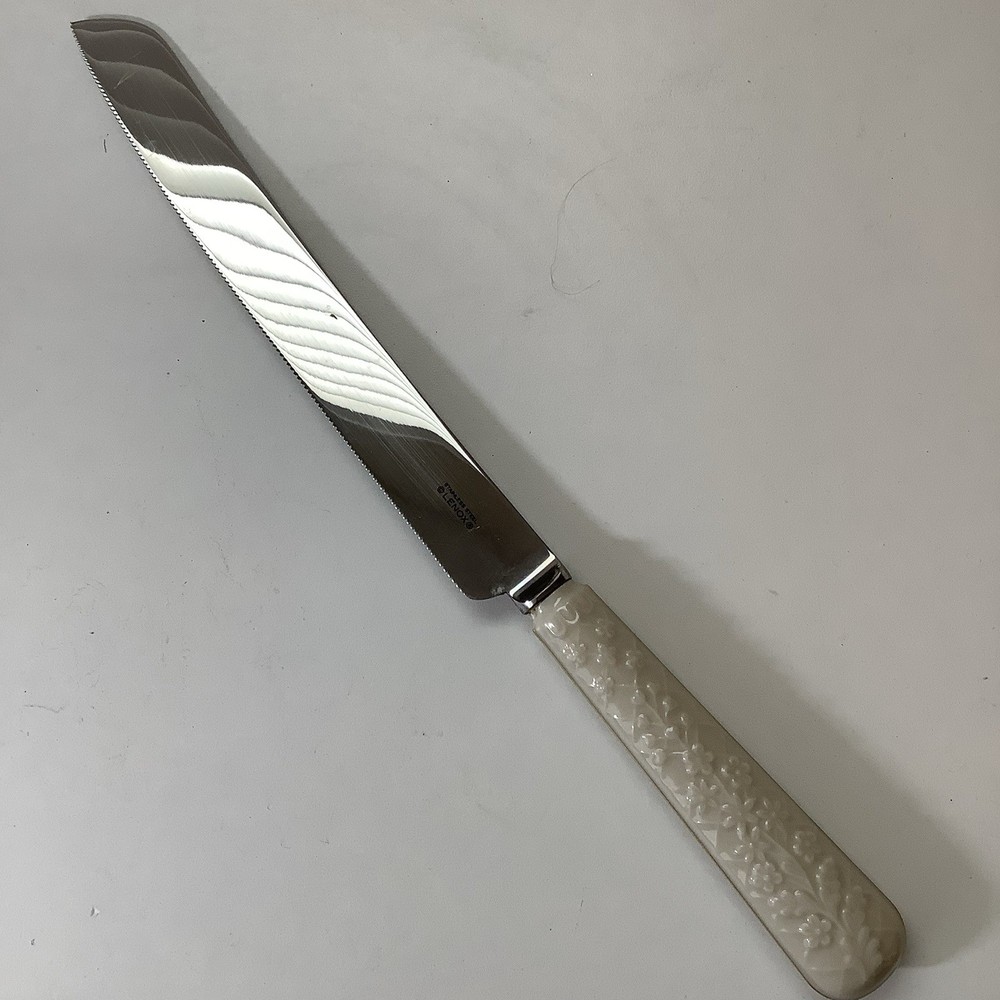 Vintage Lenox Wedding Promises Collection Porcelain & Stainless Steel Cake Knife