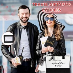 16Pcs Hubby Wifey Wedding Gift Set Honeymoon Travel Tote Tags Dice Glass Jars