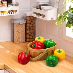 Lorigun Artificial Bell 3.1 inches (d) x 3.5 (h), 6pcs Peppers